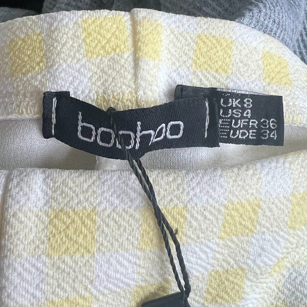 Boohoo Skinny Leg Checkered Pant Size 4 NWT! - Picture 5 of 8